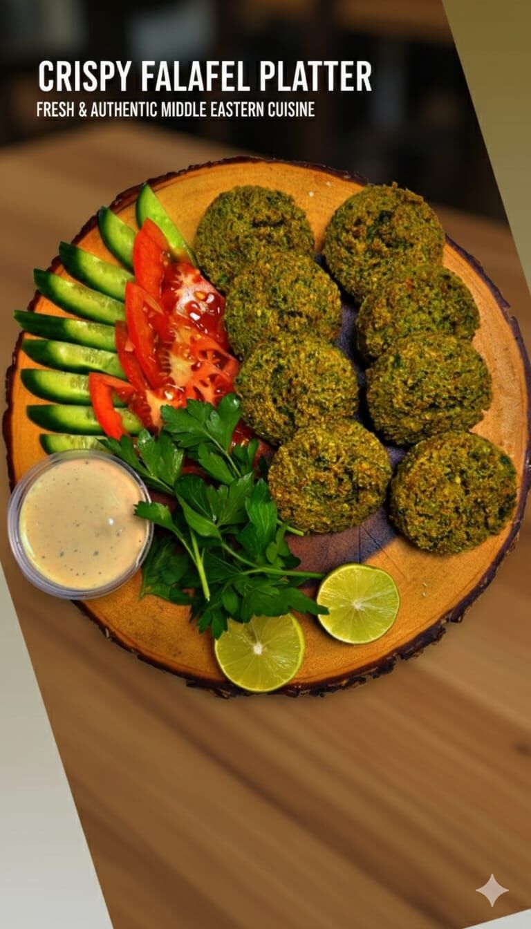 Crispy falafel platter